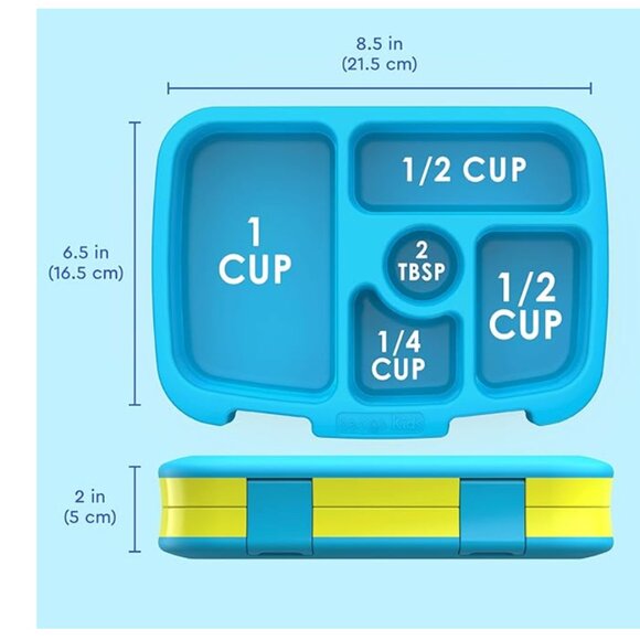 Bentgo Kids 5-Compartment Leak-Proof Lunch Box - Citrus Yellow - Picture 2 of 3